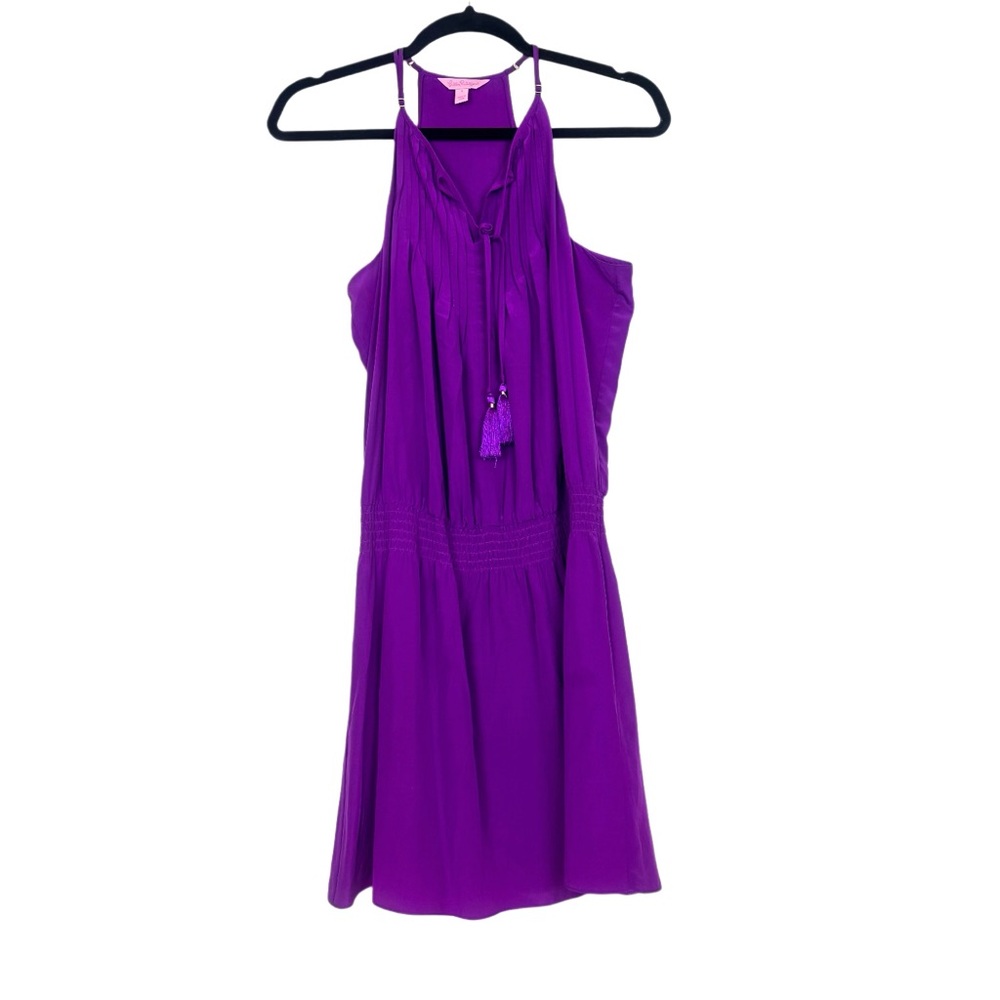 Lilly Pulitzer 100% Silk Purple Dress Small